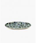 Plate Oval 1 Blue/green Japanese Kimonos - Serax