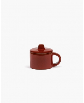 Ristretto cup with lid venetian red La Mère  collection La Mère Dinnerware by Marie Michielssen - Serax