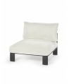 Bench One Seater - White Outdoor