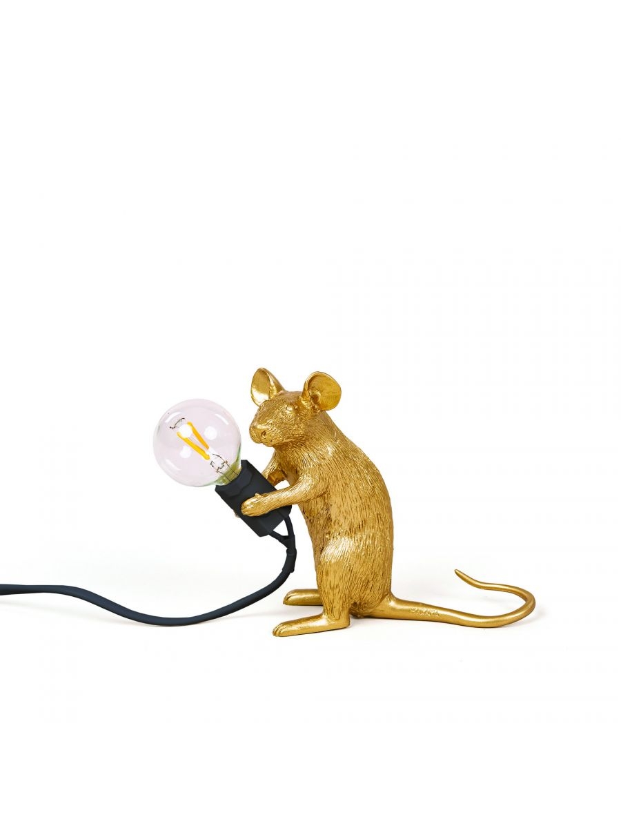 Mouse Lamp Gold / Mac