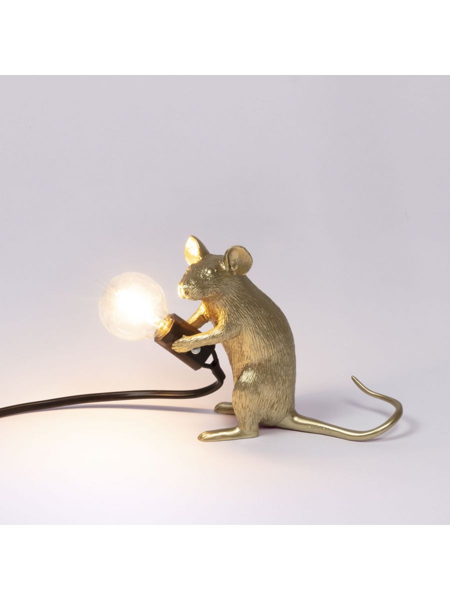 Mouse Lamp Gold / Mac