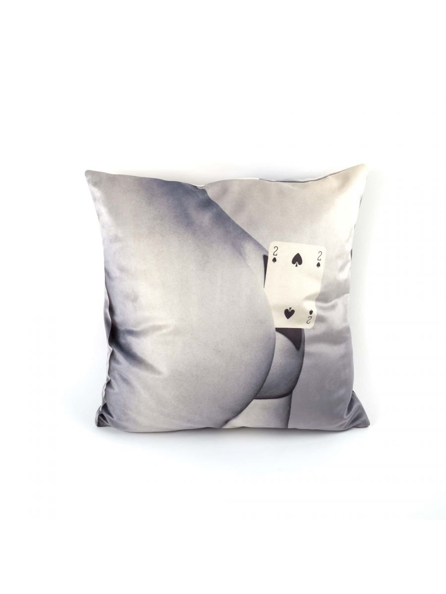 Toiletpaper Cushion Two of spades - Seletti