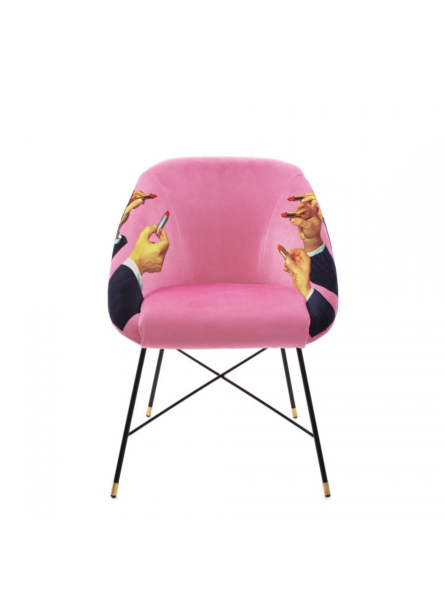 Toiletpaper Chair Lipsticks Pink - Seletti