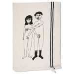 Nacked Couple Tea Towel