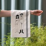 Nacked Couple Tea Towel