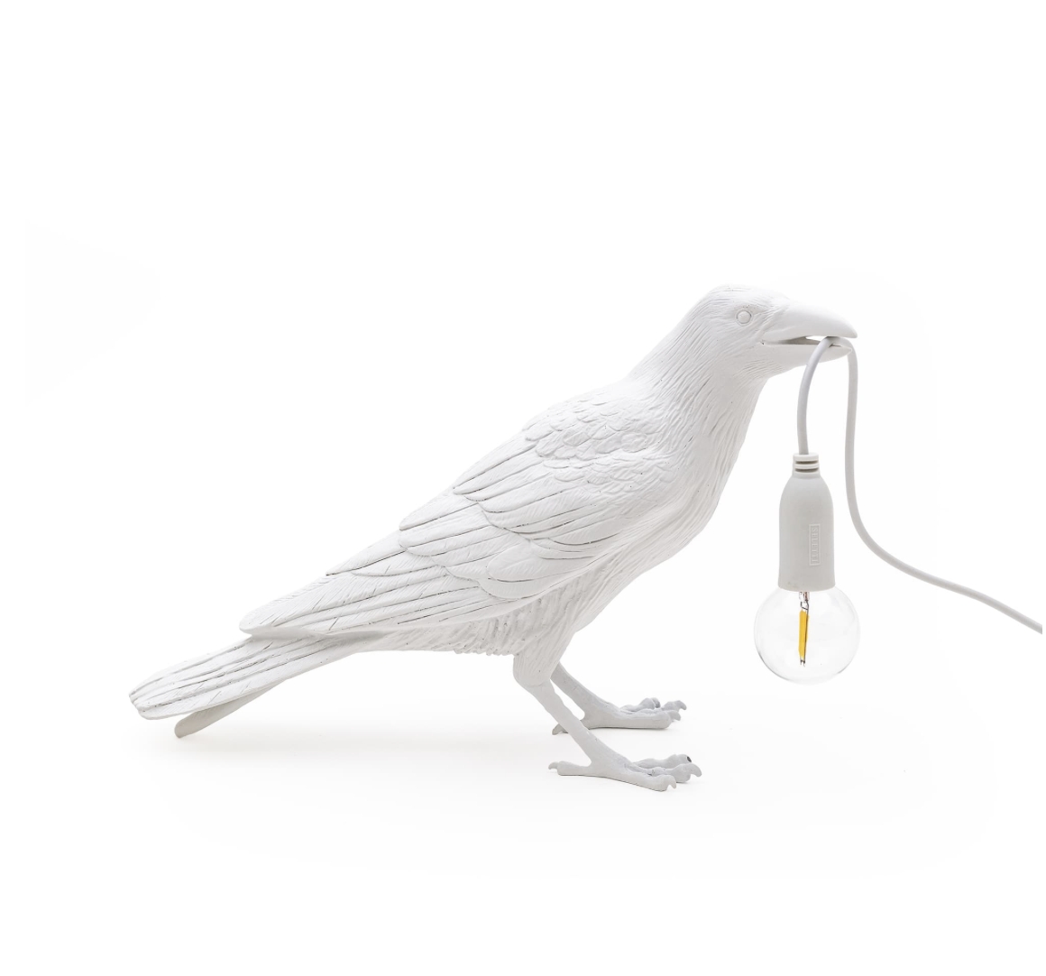 Bird Lamp White Waiting - Seletti