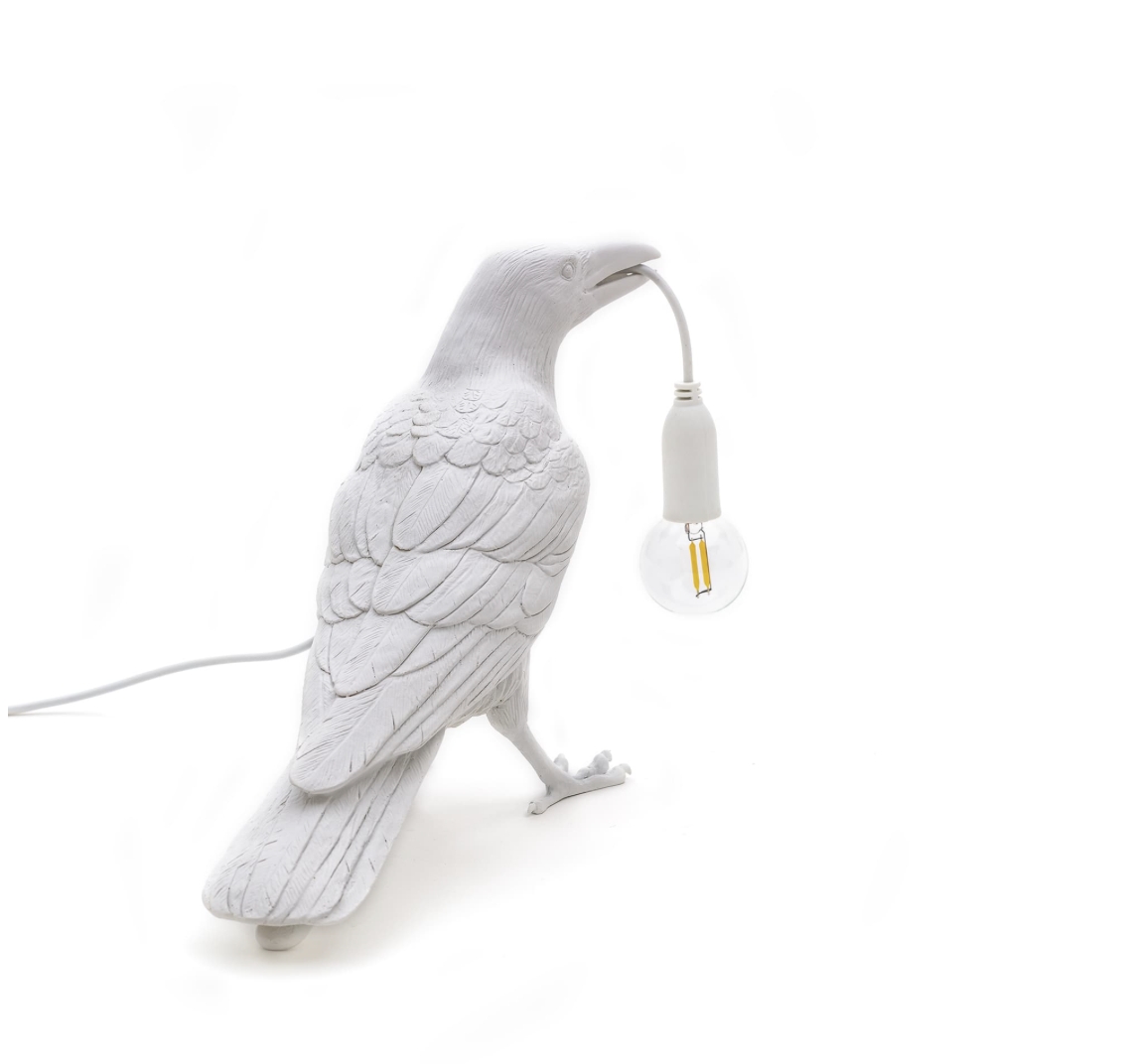 Bird Lamp White Waiting - Seletti