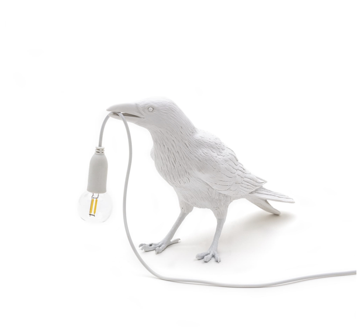 Bird Lamp White Waiting - Seletti