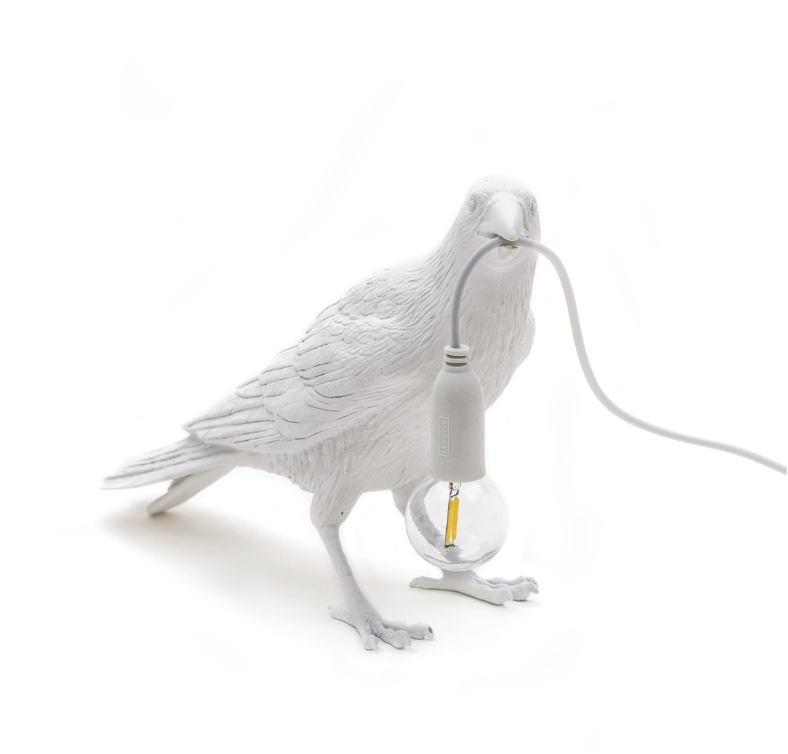 Bird Lamp White Waiting - Seletti