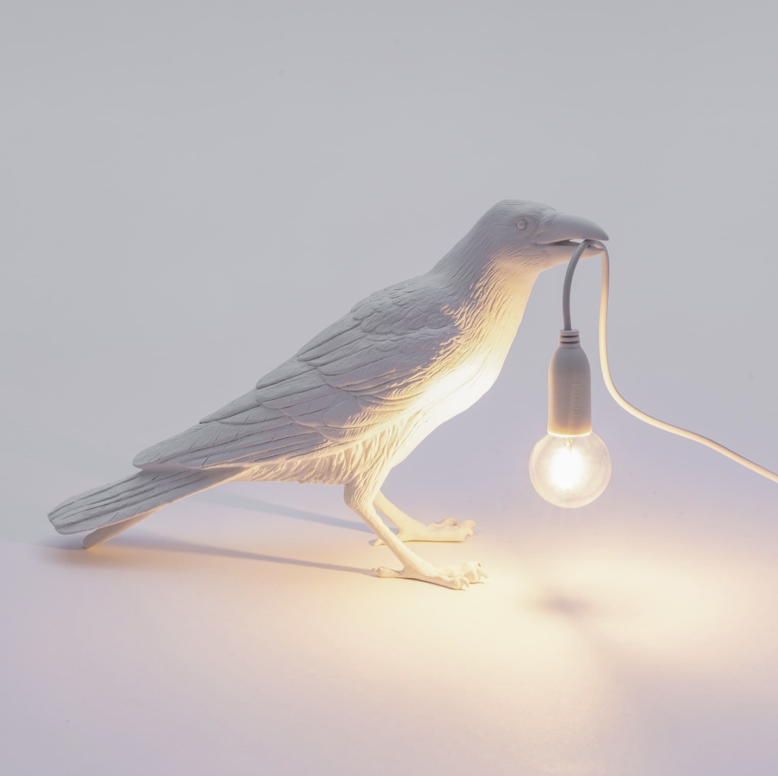 Bird Lamp White Waiting - Seletti