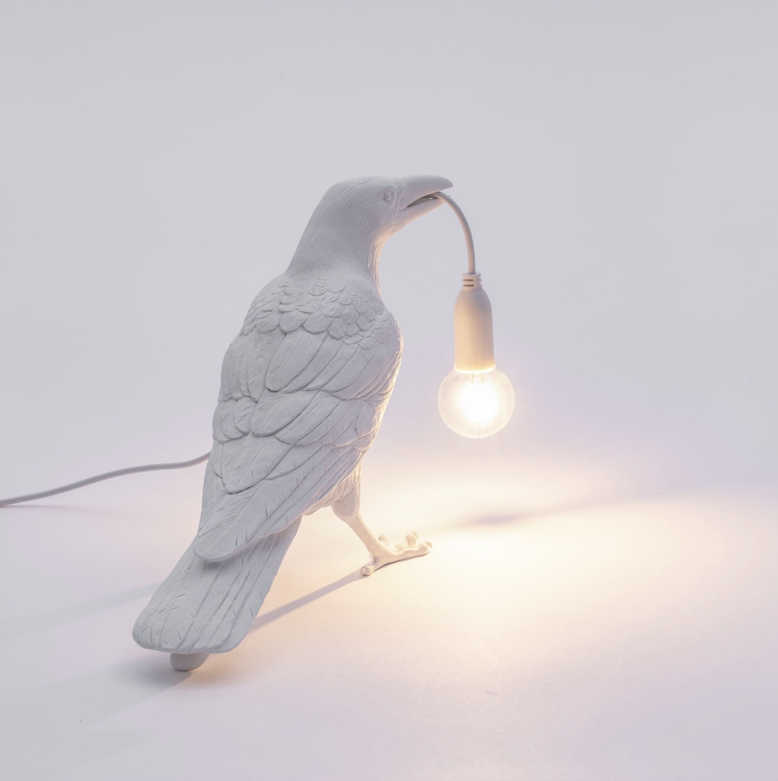Bird Lamp White Waiting - Seletti