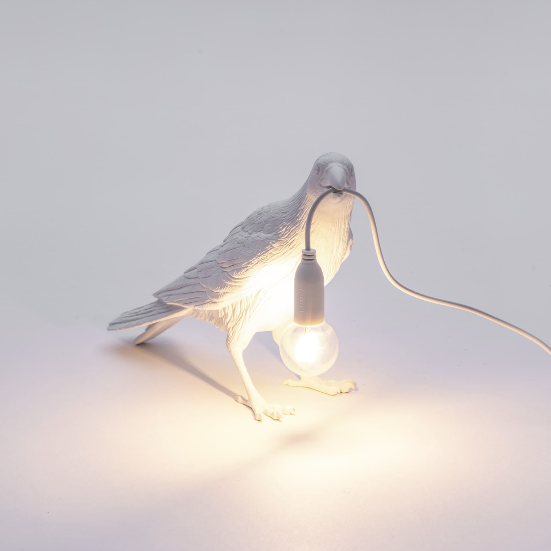 Bird Lamp White Waiting - Seletti