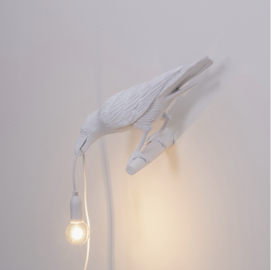Bird Lamp White Waiting - Seletti