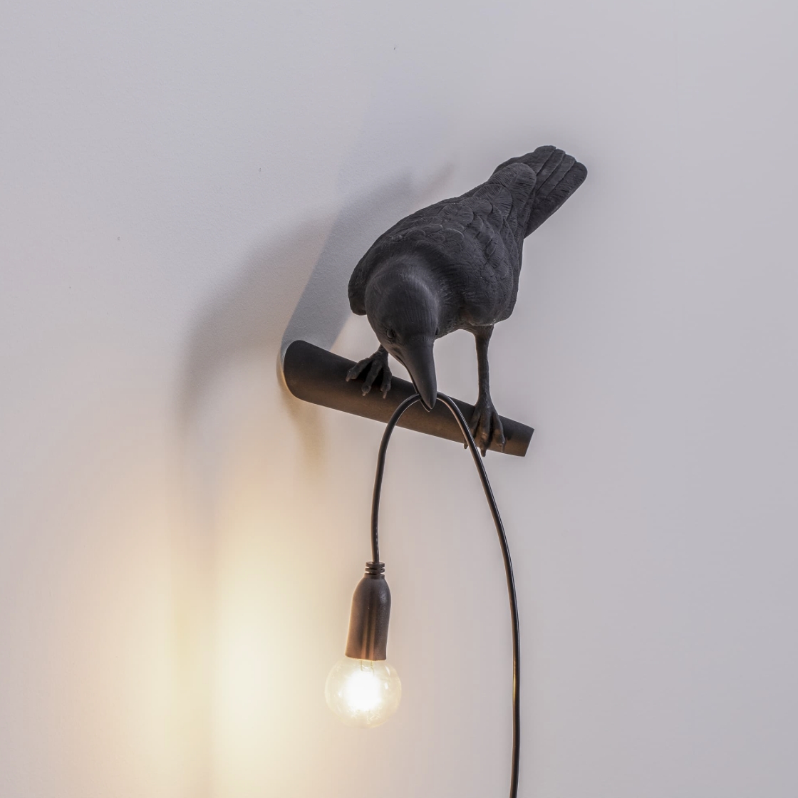 Bird Lamp Black Looking - Seletti
