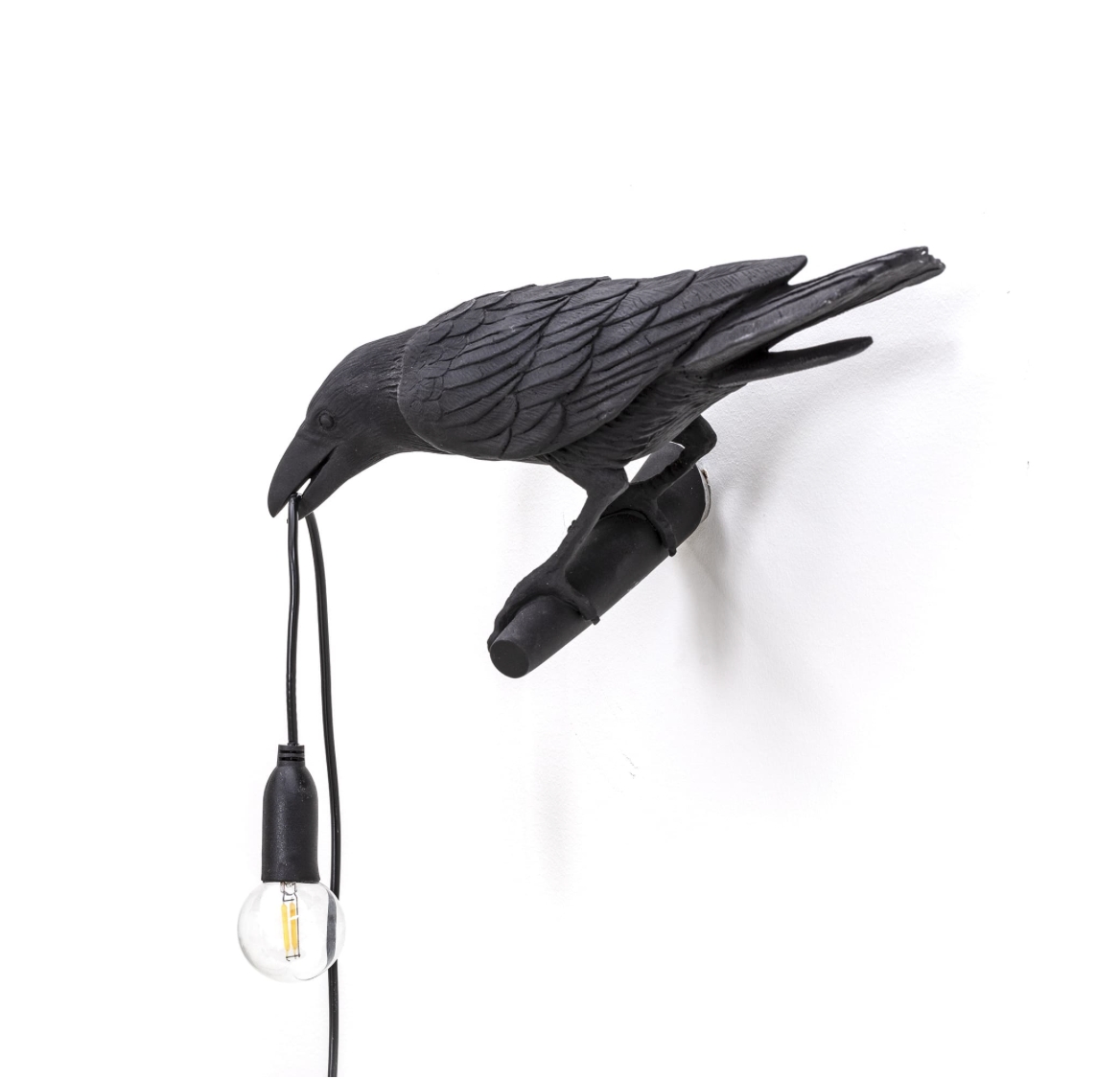 Bird Lamp Black Looking - Seletti
