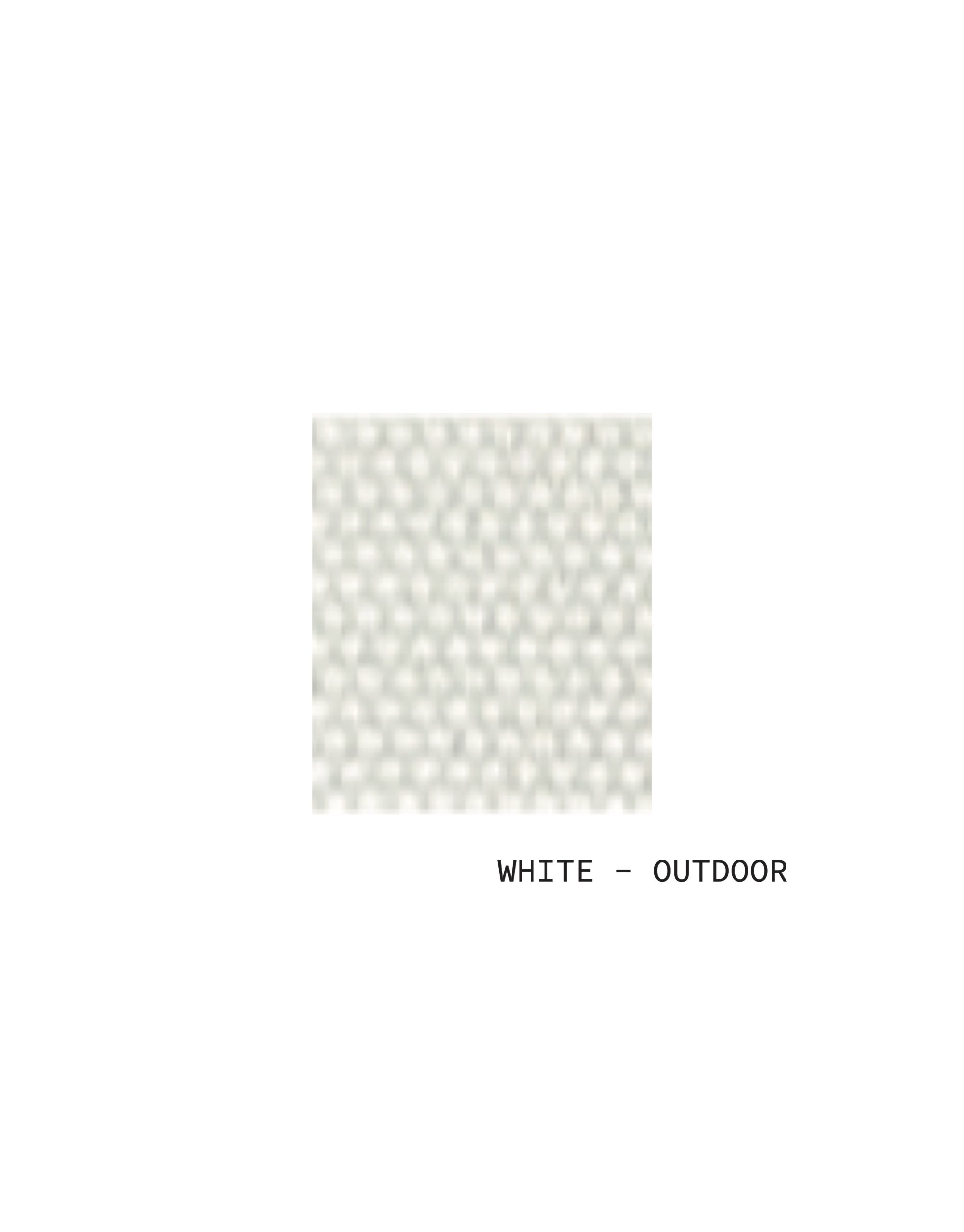 Bench Three Seater - White Outdoor